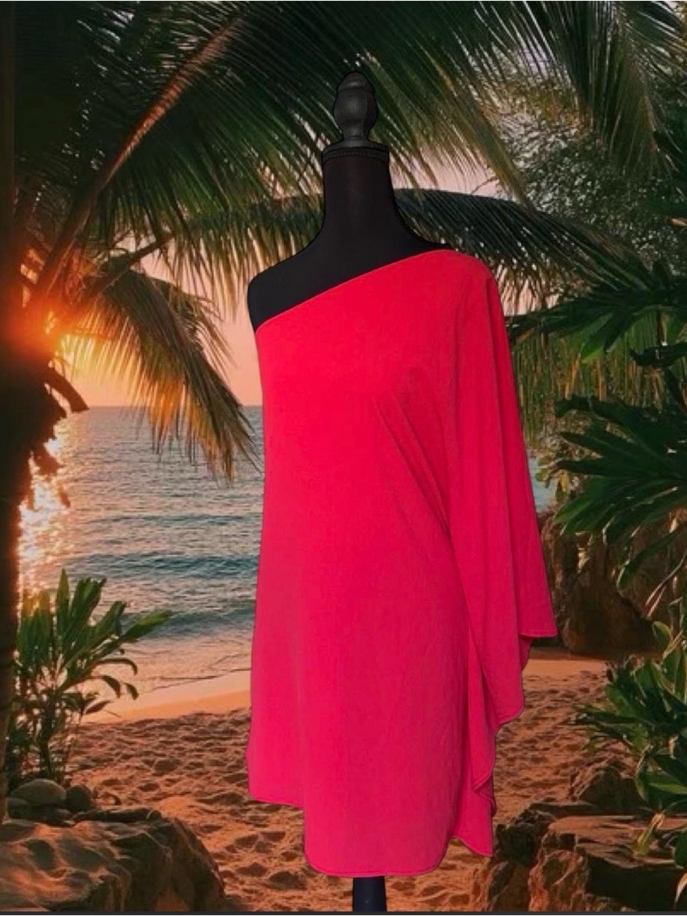 VICI One-Shoulder Cover Up Elegant Dress